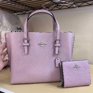 💜Set of TWO-NWT RARE Coach purse Mollie Tote 25 bag & Wallet set💜